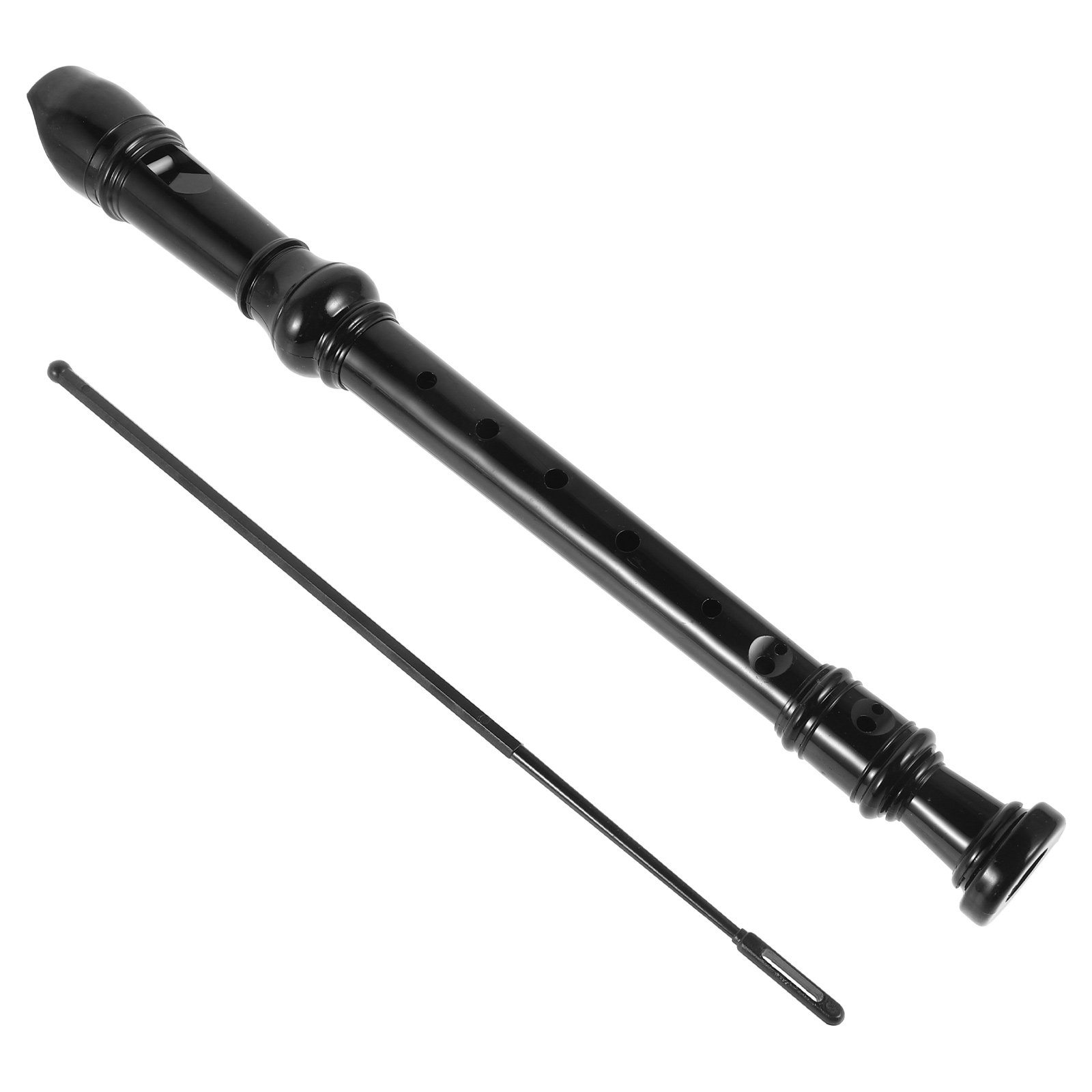 Soprano Recorder Plastic - 8-дырочный черный прозрачный флейта-рекордер из АБС-пластика