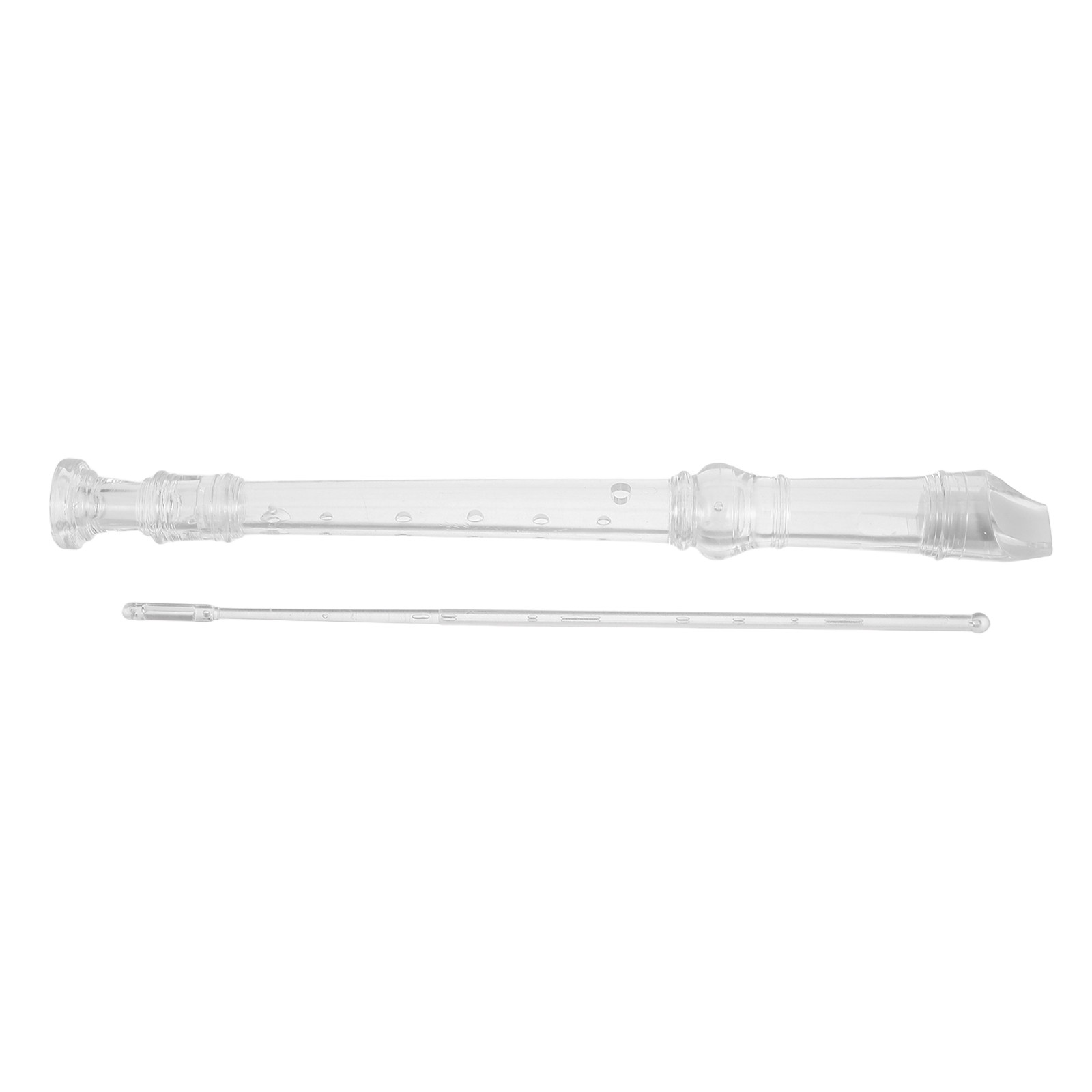 Soprano Recorder Plastic - 1 комплект: прозрачная сопрановая флейта с