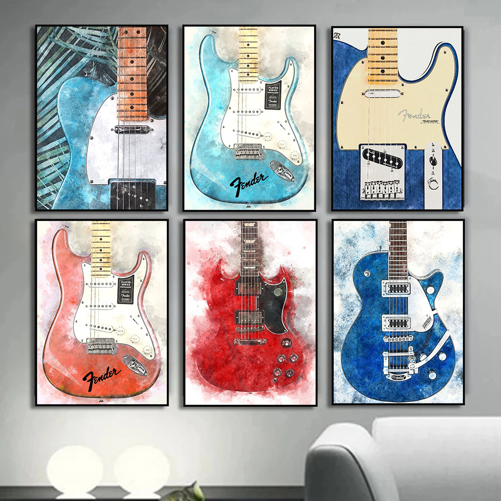 Picture Of Musical Instrument - Винтажные картины на холсте с изображением
