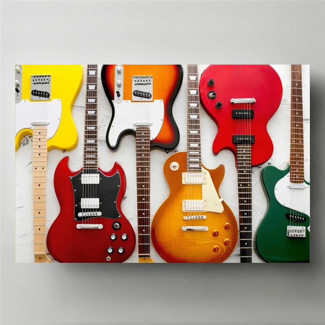 Винтажные картины на холсте с  – обзор и цена Picture Of Musical Instrument
