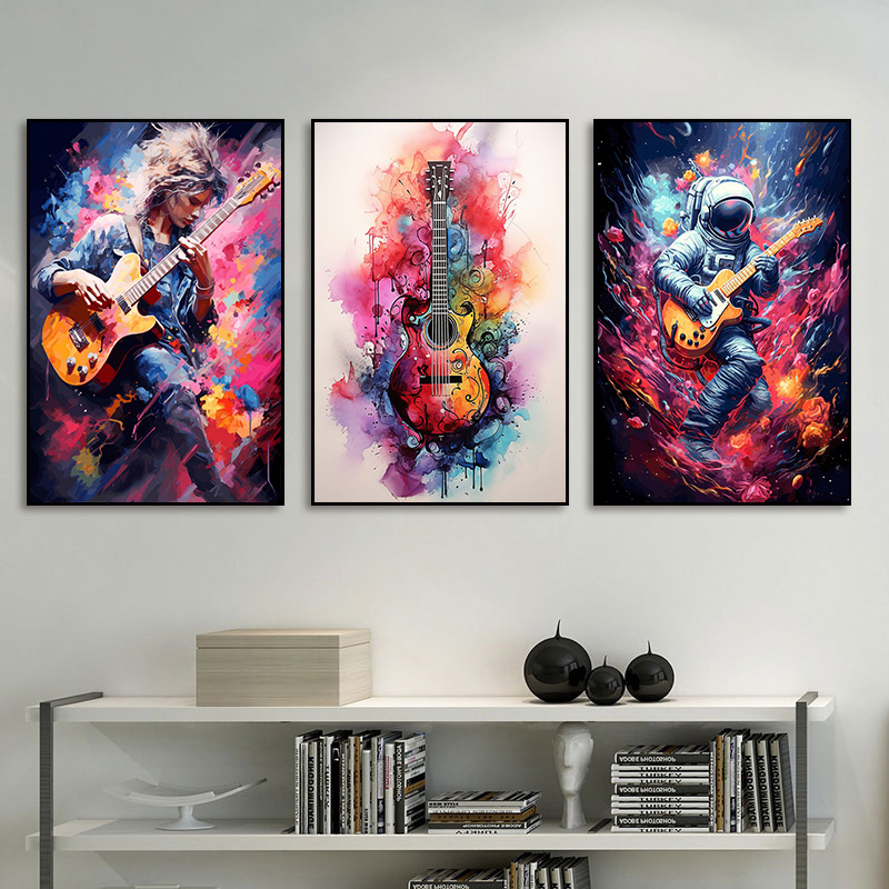 Безрамные абстрактные цветные  – обзор и цена Picture Of Musical Instrument